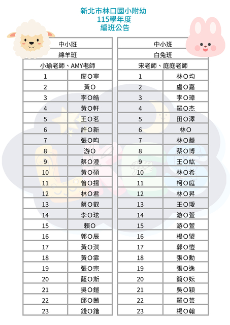 中小班